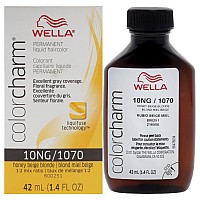 Color Charm Permanent Liquid Hair Color 1070 10Ng Honey Beige Blonde By Wella For Unisex 142 Oz Hair Color