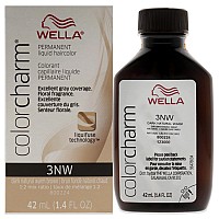 Color Charm Permanent Liquid Hair Color 3Nw Dark Natural Warm Brown By Wella For Unisex 142 Oz Hair Color