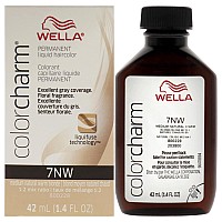 Color Charm Permanent Liquid Hair Color 7Nw Medium Natural Warm Blonde By Wella For Unisex 142 Oz Hair Color