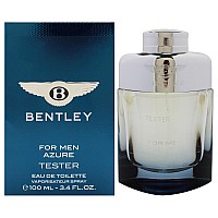 Bentley Azure By Bentley For Men 34 Oz Edt Spray Tester