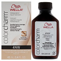 Color Charm Permanent Liquid Hair Color 4Nw Medium Natural Warm Blonde By Wella For Unisex 142 Oz Hair Color