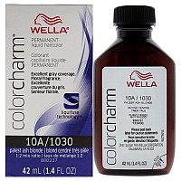 Color Charm Permanent Liquid Hair Color 1030 10A Palest Ash Blonde By Wella For Unisex 142 Oz Hair Color