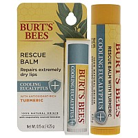 Cooling Eucalyptus Rescue Balm By Burts Bees For Unisex 015 Oz Lip Balm