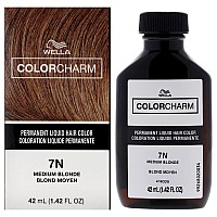 Color Charm Permanent Liquid Hair Color 7N Medium Blonde By Wella For Unisex 142 Oz Hair Color