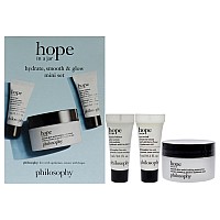 Hope In A Jar Hydrate Smooth And Glow Mini Set By Philosophy For Unisex 3 Pc 05Oz Smoothglow Multitasking Moisturizer 01O