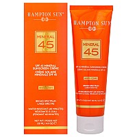 Mineral Sunscreen Creme For Body Spf 45 By Hampton Sun For Unisex 44 Oz Sunscreen