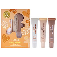 Cosy Kisses Lip Care Trio By I Love Cosmetics For Women 3 Pc 05Oz Cheeky Coconut Cream Exfolianting Lip Scrub 05Oz Soft Kis