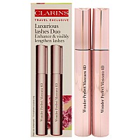 Luxurious Lashes Duo By Clarins For Women 2 X 02 Oz Mascara