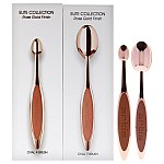 Elite 2 Brush Set Rose Gold By Artis For Women 2 Pc Elite Collection Oval Brush 4 Rose Gold Elite Collection Oval Brush 7