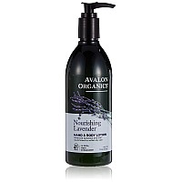 Avalon Organics Hand Body Lotion Nourishing Lavender 12 Oz