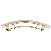 France Luxe Classic Rectangle Hair Barrette Alba Classic French Design For Everyday Wear