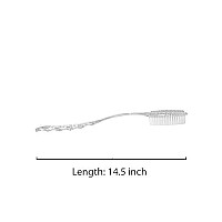 Aquasentials Long Handle Bath Brush Clear Handle