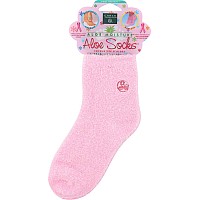 Earth Therapeutics Spa Socks Aloe Infused Pink 1 Pair