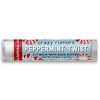 Crazy Rumors Peppermint Twist Lip Balm 100 Natural Vegan Plantbased Made In Usa 1Pack