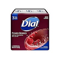 Dial Glycerin Soap Bars With Power Berries Raspberry Pomegranate Cranberry 12 Oz