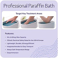 Therabath Professional Thermotherapy Paraffin Bath Arthritis Treatment Relieves Muscle Stiffness For Hands Feet Face And B