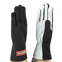 Racequip 350006 Non Sfi Basic Race Glove Black Extra Large