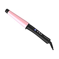 Remington Ci9538 Pro 115 Pearl Ceramic Conical Curling Wand Digital Controls 10 Heat Settings Blackpink