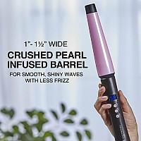 Remington Ci9538 Pro 115 Pearl Ceramic Conical Curling Wand Digital Controls 10 Heat Settings Blackpink