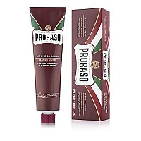 Proraso Shaving Cream Moisturizing And Nourishing For Coarse Beards With Sandalwood Oil And Shea Butter 52 Oz