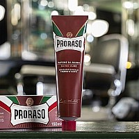 Proraso Shaving Cream Moisturizing And Nourishing For Coarse Beards With Sandalwood Oil And Shea Butter 52 Oz