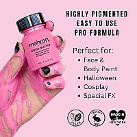 Mehron Makeup Liquid Face Body Paint 1 Ounce Pink