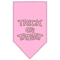 Trick or Treat Rhinestone Bandana Light Pink Small