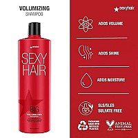 SEXY HAIR by Sexy Hair Concepts BIG SEXY HAIR SULFATE-FREE VOLUMIZING SHAMPOO 33.8 OZ(D0102H7RBHA.)