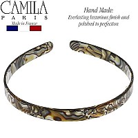 Camila Paris Cp2005 French Headband For Women Handmade Onyx Strong Hold Grip Womens Hair Band Ligth And Very Flexible No Sl