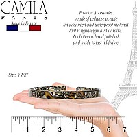 Camila Paris Cp2005 French Headband For Women Handmade Onyx Strong Hold Grip Womens Hair Band Ligth And Very Flexible No Sl