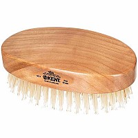 Kent Mc4 Finest Mens Grooming Brush Natural Boar Bristle Facial Brush For Beard Hair And Scalp Care With Exfoliating Royalt