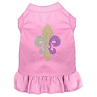 Mardi Gras Fleur De Lis Rhinestone Dress Black XXL