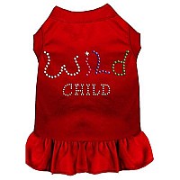 Rhinestone Wild Child Dress Red Med