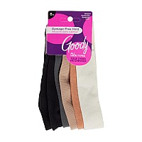 Goody Ouchless Jersey Fabric Headwraps Wide Cloth Headbands Neutral Colors For Women And Men 6 Ct