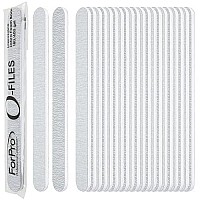 Forpro Ofiles Foam Board 180400 Grit Zebra Doublesided Manicure Nail File 6 L X 75 W 100Count