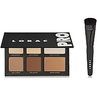 Lorac Pro Contour Palette Contour Brush Contour Powders Highlighter Makeup Mirror Compact