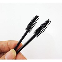 Yueton Pack Of 100 Disposable Eyelash Brushes Wands Mascara Applicator