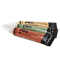 La Girl Pro Conceal Set Orange Yellow Green Correctors Pack Of 3 Laxgc990Gc991Gc992B