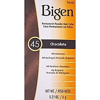 Bigen Permanent Powder Hair Color 45 Chocolate 1 Ea Pack Of 4