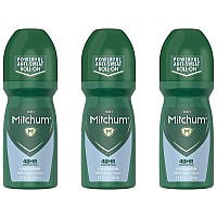 Mitchum Rollon Antiperspirant And Deodorant For Men Unscented 34 Fluid Ouncepack Of 3