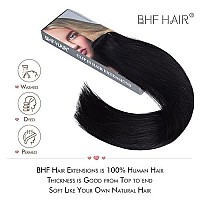 14Remy Human Hair Clip In Extensions For Women Thick To Ends Off Black1B 6Pieces 70Grams245Oz