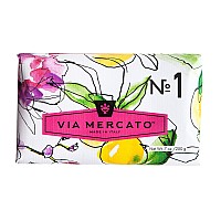 Via Mercato Italian Soap Bar 200 G No 1 Bergamot Patchouli Rosewood