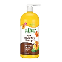 Alba Botanica More Moisture Shampoo Coconut Milk 32 Oz