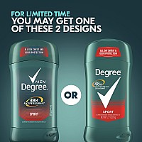 Degree Men Original Protection Antiperspirant Deodorant 48Hour Sweat Odor Protection Sport Antiperspirant For Men 27 Oz Twin