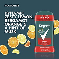 Degree Men Original Protection Antiperspirant Deodorant 48Hour Sweat Odor Protection Sport Antiperspirant For Men 27 Oz Twin