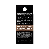 Elf Lock On Liner And Brow Cream Sculpts And Defines Eyebrows Medium Brown 019 Oz 55G