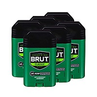 Brut Antiperspirant Deodorant Solid Classic 2 Oz 6 Pack