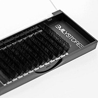 Emilystores Eyelash Extension 005Mm Thickness D Curl Length 11Mm Individual Rapid Blooming Volume Eyelash For Easy Fan Lash Ext