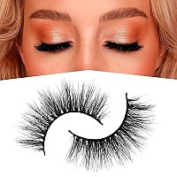 Arison Lashes 3D Mink Lashes False Fake Eyelashes Wispy Strips Silk Reusable Handmade Real Long Fur Soft Dramatic Natural Look 1