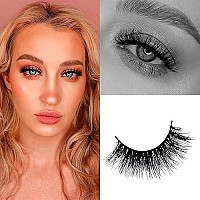 Arison Lashes 3D Mink Lashes False Fake Eyelashes Wispy Strips Silk Reusable Handmade Real Long Fur Soft Dramatic Natural Look 1